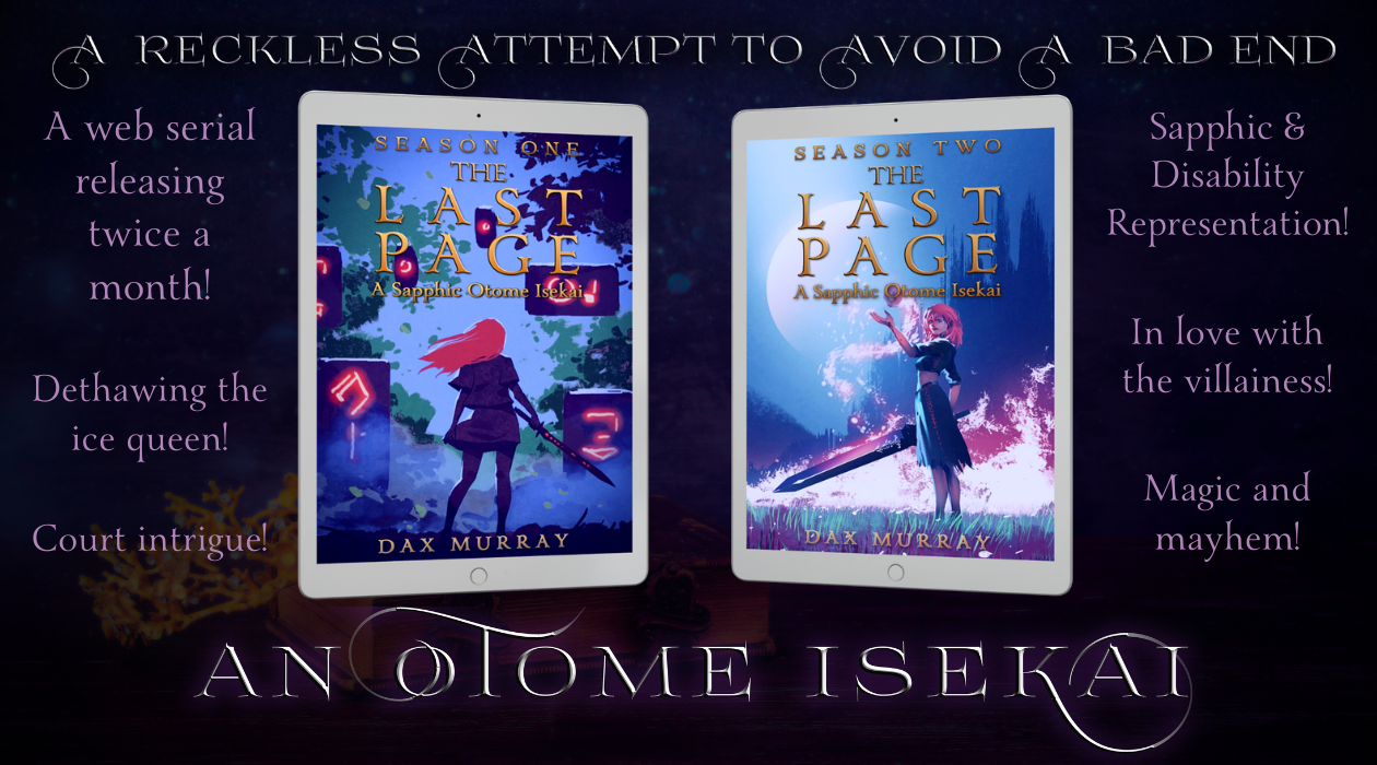 New covers for THE LAST PAGE.
