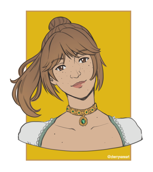 Portrait of Caitlin Peddigree. She has brown eyes, light brown hair, and freckles.